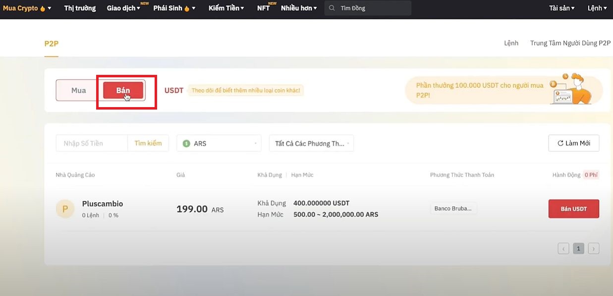 HƯỚNG DẪN BÁN COIN SÀN BYBIT BẰNG TIỀN VIỆT TRÊN MÁY TÍNH