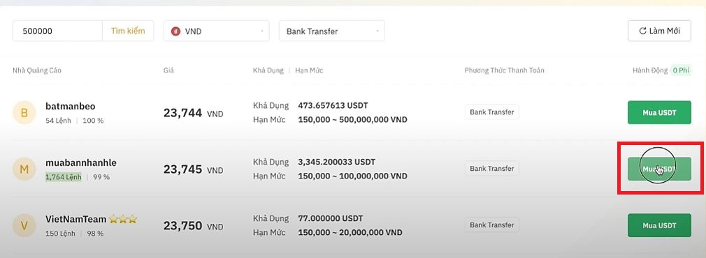 Hướng dẫn chi tiết các bước mua coin trên sàn Bybit